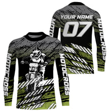 Load image into Gallery viewer, Motocross Personalized Jersey Kid Adult Long Sleeves, Dirt Bike Motorcycle Off-road Biker Racewear| NMS329