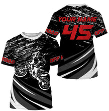 Load image into Gallery viewer, Personalized Off Road Jersey UV Protect, UPF 30+ Dirt Bike Racing Long Sleeves Motocross Racewear| NMS374