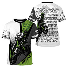 Load image into Gallery viewer, MX Dad Riding Jersey UV Personalized Biker Dad Shirt Motocross Racing Father&#39;s Day Gift for Dad Rider| NMS514