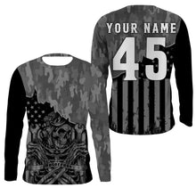 Load image into Gallery viewer, Personalized Motocross Jersey UPF30+ UV Protect Camo Flag Dirt Bike Rider Motorcycle Riding Racewear| NMS407