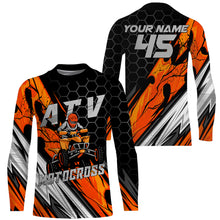 Load image into Gallery viewer, Custom ATV Motocross Jersey Youth Men UPF30+ Quad Bike Shirt Extreme MX Racing Offroad Long Sleeve NMS1428