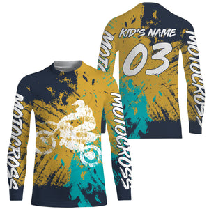 Personalized Motocross Jersey Custom Number Summer Motorcycle Riders Shirt Off-Road Dirt Bike Racing| NMS548