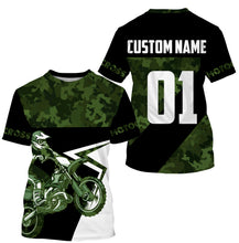 Load image into Gallery viewer, Camo Motocross Personalized Jersey UPF30+ Kid&amp;Adult Dirt Bike Racing Shirt Off-road Motorcycle| NMS613