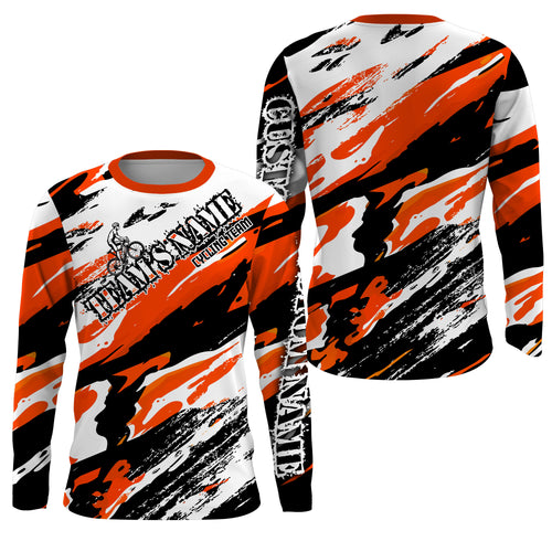 Cycling Long Sleeves Jersey, MTB Downhill Racing Shirt for Cyclist, Bike Rider, Bicycle Racing Team| JTS484