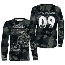 Load image into Gallery viewer, MTB Long Sleeve Jersey Mountain Biking Shirt for Adult Kid - Personalized Jersey for Cyclist Bike Rider JTS417
