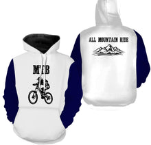Load image into Gallery viewer, MTB Jersey Long Sleeve Hoodie Shirt, Personalized Biking Cycling Shirt Mountain Biking Shirt| JTS446