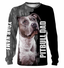 Load image into Gallery viewer, Pitbull Dog 3D All Over Printed T-shirt Long Sleeve Hoodie| Custom Shirt for Pitbull Dad Dog Lover| JTSD220