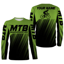 Load image into Gallery viewer, MTB Jersey, Personalized Cycling Shirt for Cyclist, Bike Rider, Cycling Racing, Biking Shirt| JTS441