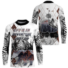 Load image into Gallery viewer, Personalized Hiking Shirt Life Is An Adventure I Love Hiking Tshirt Hike Jersey for Hikers, Man, Father| SP18