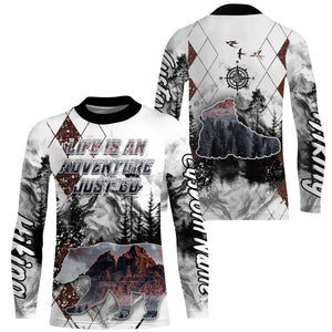Personalized Hiking Shirt Life Is An Adventure I Love Hiking Tshirt Hike Jersey for Hikers, Man, Father| SP18