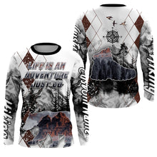 Load image into Gallery viewer, Personalized Hiking Shirt Life Is An Adventure I Love Hiking Tshirt Hike Jersey for Hikers, Man, Father| SP18