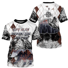 Load image into Gallery viewer, Personalized Hiking Shirt Life Is An Adventure I Love Hiking Tshirt Hike Jersey for Hikers, Man, Father| SP18