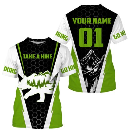 Personalized Mountain Hiking Sport Jerseys, Hiking Long Sleeve Tournament Shirts Take A Hike UV Hiking Shirt| SP31