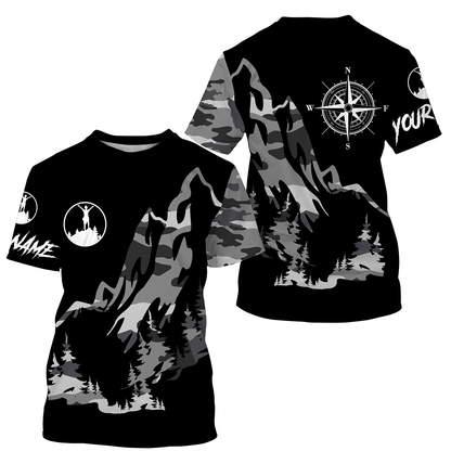 Customization Mountain Long Sleeve Hiking Shirts Custom Name 3D UV Protection UPF 30+| SP32