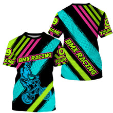 Load image into Gallery viewer, Custom adult kid BMX jersey UPF30+ Skull cycling shirt Green off-road bike shirt Bicycle clothes| SLC34