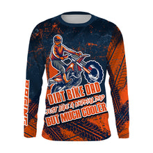 Load image into Gallery viewer, Motocross Dad Jersey Personalized UPF30+ Dirt Bike Dad Shirt Xtreme MX Off-Road Long Sleeves PDT484