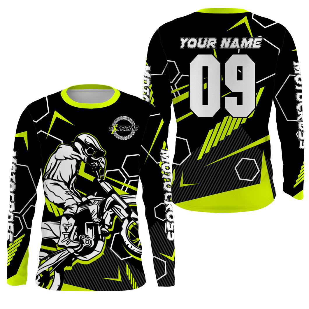 Personalized MX jersey youth men women Motocross racing shirt UPF30+ dirt bike extreme off-road PDT252