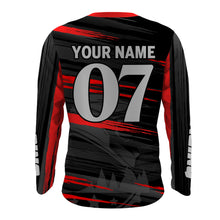 Load image into Gallery viewer, Custom Motocross Dad Jersey UPF30+ Red MX Racing Dirt Bike Shirt Motorcycle PDT495