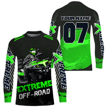 Load image into Gallery viewer, ATV Motocross Jersey Men Youth UPF30+ Custom Quad Bike Shirt Boys Extreme Green Off-Road Jersey PDT559