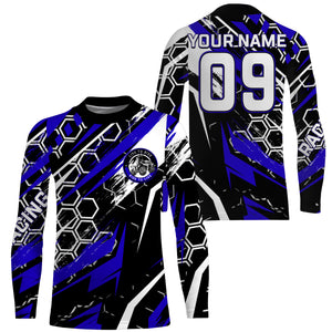 Live To Ride ATV Motocross Jersey Men Kid UPF30+ Custom Blue Quad Bike Shirt ATV MX Off-Road Jersey PDT567