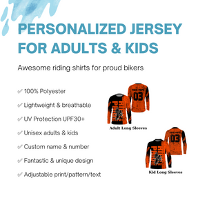 Ride With Pride Personalized Motocross Jersey UPF30+ Kid Adult MX Racing Shirt Dirt Bike NMS1191