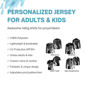 BMX 4 Life Black BMX jersey UPF30+ BMX bike shirt adult youth kid bicycle motocross cycling gear| SLC132