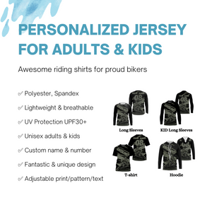 Enduro Jersey Personalized UPF30+ Motocross Racing Shirt Adult&Kid Extreme Dirt Bike Off-road Riders| NMS693