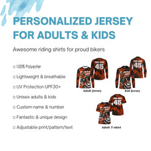 Load image into Gallery viewer, Personalized men women youth MX jersey dirt bike Motocross UV racing biker off-road long sleeves PDT207