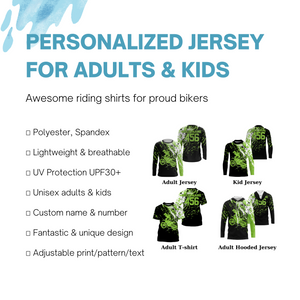 Personalized Dirt Bike Jersey UPF30+ Motocross Supercross Enduro Off-Road Adult&Kid Racing Jersey| NMS760