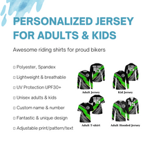 Load image into Gallery viewer, Custom Motocross Jersey UPF30+ Dirt Bike Extreme MX Racing Jersey Adult&amp;Kid Off-Road Motorcycle| NMS770