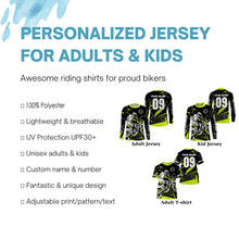 Load image into Gallery viewer, Personalized MX jersey youth men women Motocross racing shirt UPF30+ dirt bike extreme off-road PDT252