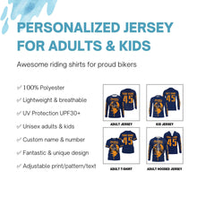 Load image into Gallery viewer, Braaapy Halloween personalized motocross jersey UPF30+ dirt bike blood moon bikers costume NMS1043