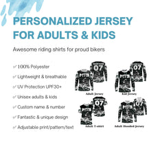 Load image into Gallery viewer, Personalized adult kid MTB jersey UPF30+ Mountain biking gear youth downhill cycling bike clothes| SLC228