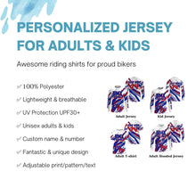 Load image into Gallery viewer, Personalized BMX racing gear UPF30+ adult kid BMX shirt extreme sport biking gear Cycling clothes| SLC109