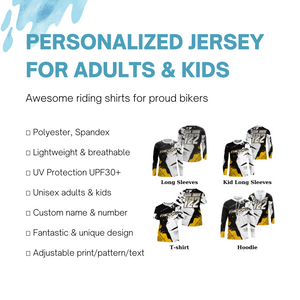 Personalized Racing Jersey UPF30+ Motorcycle Bicycle Riding Dirt Bike Cycling Off-Road Riders Jersey| NMS740