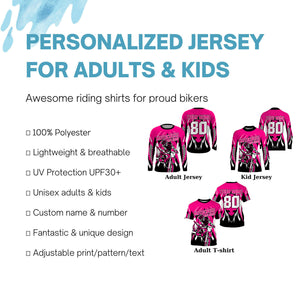 MX racing jersey girl women Motocross off-road youth UV dirt bike riding long sleeves motorcycle PDT232