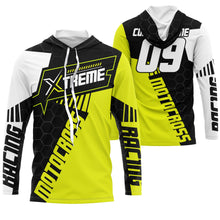 Load image into Gallery viewer, Extreme Motocross Jersey Personalized UPF30+ Racing Shirt Dirt Bike Off-road Biker Motorcycle - Yellow| NMS632