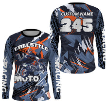 Load image into Gallery viewer, Motocross jersey customized number&amp;name UPF30+ freestyle dirt bike racing off-road shirt kid&amp;adult PDT292