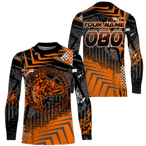 Personalized Motocross Jersey UPF30+ Kid Adult Extreme MX Racing Off-road Dirt Bike Shirt NMS1200