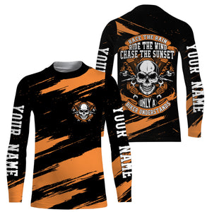 Personalized Riding Jersey UPF30+ Motocross Racing Shirt Dirt Bike Motorcycle Off-Road Skull Biker| NMS592