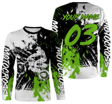 Load image into Gallery viewer, Motocross Personalized Jersey Adult Kid Long Sleeves, Dirt Bike Motorcycle Off-road Riders Racewear| NMS332