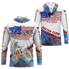 Load image into Gallery viewer, Personalized Adult kid MTB jersey UPF30+ patriotic mountain bike riding gear Downhill cycling shirt| SLC18