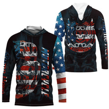 Load image into Gallery viewer, Patriotic Motorcycle Jersey UPF30+ Personalized Skull Biker Riding Shirt American Off-Road Jersey| NMS731