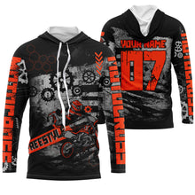 Load image into Gallery viewer, Custom red racing jersey UPF30+ youth men women MX shirt dirt bike freestyle off-road motorcycle PDT06