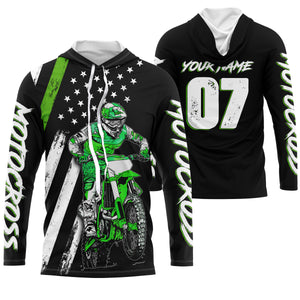 Personalized Motocross Jersey American Kid&Adult UPF30+ Dirt Bike Racing Off-road Riders Motorcycle Shirt| NMS639