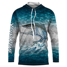 Load image into Gallery viewer, Salmon fishing water camo custom name with funny Salmon ChipteeAmz&#39;s art UV protection shirts AT028