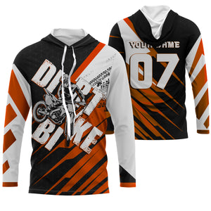 Orange custom dirt bike jersey UPF30+ kid&adult riders motocross racing off-road motorcycle shirt| NMS880