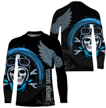 Load image into Gallery viewer, Skull Biker Wings Personalized Jersey Hoodie All Over Print Motorcycle Off-road Rider Racing Shirt| NMS471