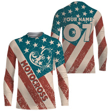 Load image into Gallery viewer, American Motocross Personalized Jersey Dirt Bike Riding Shirt Patriotic Off-road Motorcycle Riders| NMS511