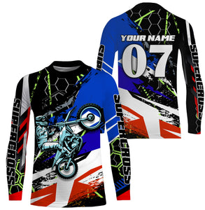 Personalized Supercross Riding Jersey Custom Number & Name Motorcycle Off-Road Dirt Bike Racing| NMS538